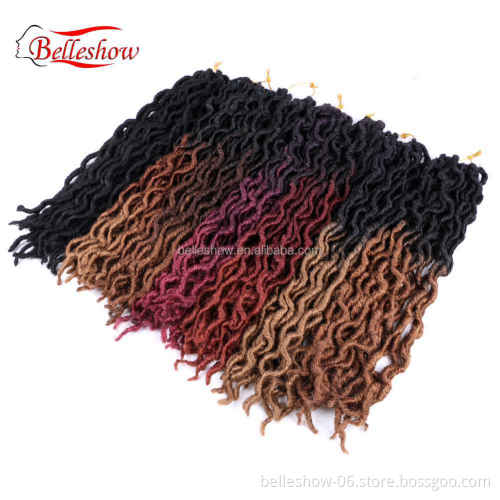 Hot sell Gypsy Locs 18 inch 24 stands 100g synthetic ombre dreadlock faux locs hair